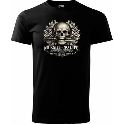 NO KNIFE - NO LIFE 2, BARVA: ČERNÁ, VELIKOST: XXXL