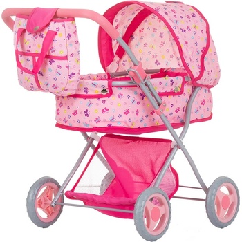 Chipolino Количка за кукли Chipolino - Дора, пеперудки (KZKDR02401BU)