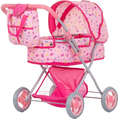 Chipolino Количка за кукли Chipolino - Дора, пеперудки (KZKDR02401BU)