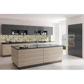 DIMEX ART s. r. o Фототапет за кухня - жълти плочки 350 x 60 см