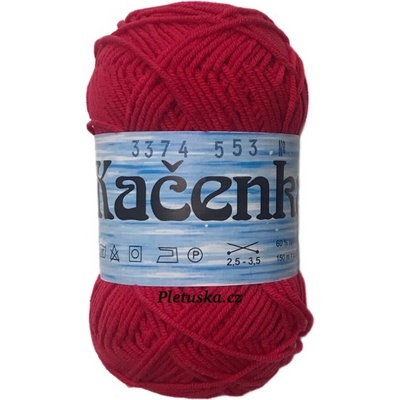 Příze Kačenka červená 3374