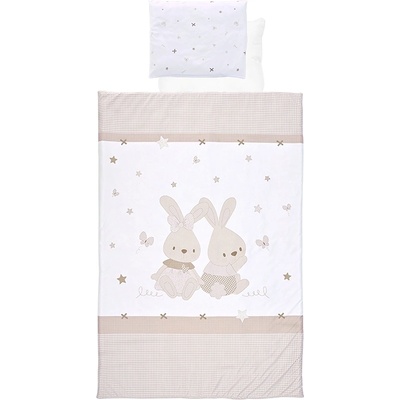 Lorelli Бебешки спален комплект от 4 части Lorelli - Honey Bunny, бежов (20800026501)