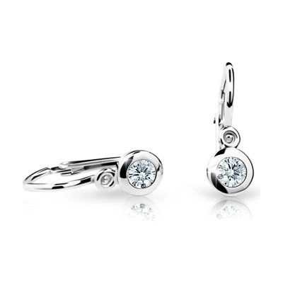 Danfil detské náušnice C1537 z bieleho zlata white brizura