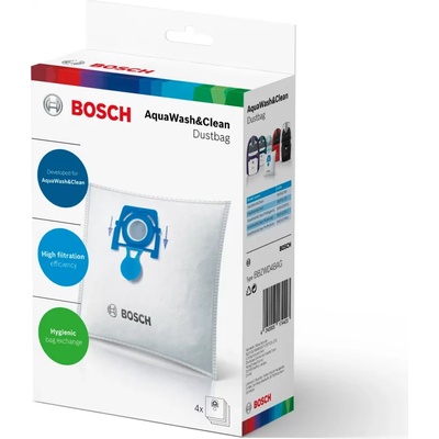 Bosch 2 х Комплект 4 броя торбички Bosch BBZWD4BAG, за перящи прахосмукачки Bosch AquaWash&Clean (BBZWD4BAG/х2)