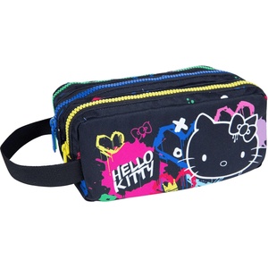 COOLPACK Несесер Cool Pack Primus - Hello Kitty Neon Black, 3 ципа и дръжка (F060034)