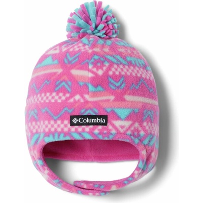 Columbia Youth Frosty Trail 2 Earflap Beanie Junior Pink Ice Checkered Peaks