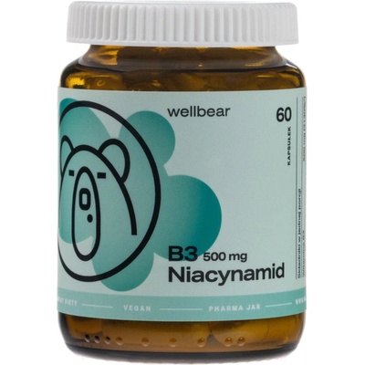 Wellbear Vitamin B3 500 mg 60 kapsúl
