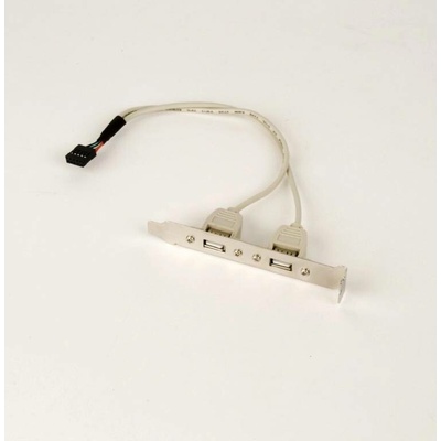 GEMBIRD Přídavné porty pro MB, záslepka 2x USB2.0 (bracket)