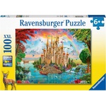 Ravensburger Пъзел Ravensburger от 100 XXL части - Приказен замък (13285) - ozone