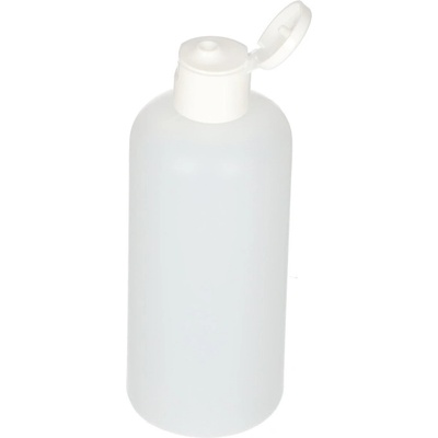 Kulaté lahve z HDPE, s klapkou, 250 ml, 10 kusů