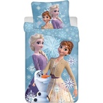 Jerry Fabrics Единично памучно детско спално бельо 140x200 cm Frozen - Jerry Fabrics (23BS310)