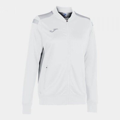 Joma Championship VI Full Zip Sweatshirt White Gray