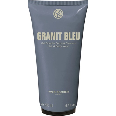 Yves Rocher Sprchový gel na tělo a vlasy Granit Bleu 200 ml