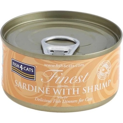 Fish4Cats Finest sardinkou a krevetami 70 g