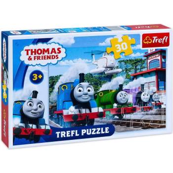 Trefl Пъзел Влакчето ТОМАС ЖП Състезание (30ч. ), Thomas & Friends Trefl puzzle, 18230