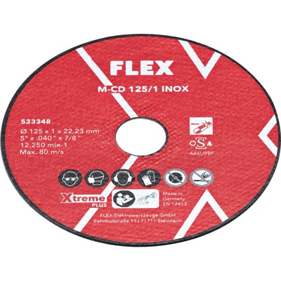 FLEX M-CD INOX rezný kotúč 125x1,0mm (10 ks) 533348