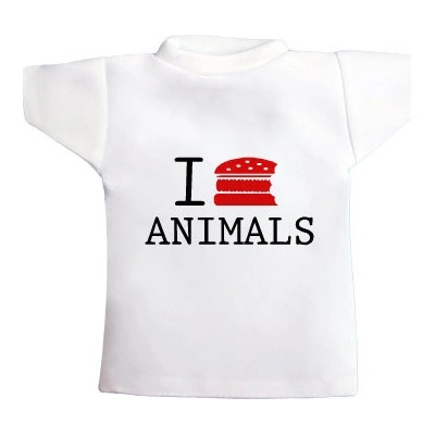 Tričko na láhev I love animals