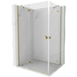 Mexen Mist-H Duo лява панта душ кабина 95 x 85 см, прозрачна, златна - 8A5-095L-085P-50-00 (8A5-095L-085P-50-00)
