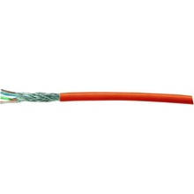 Kash 70I019 CAT 7 S/FTP 4 x 2 x 0.25 mm², 100m, oranžový