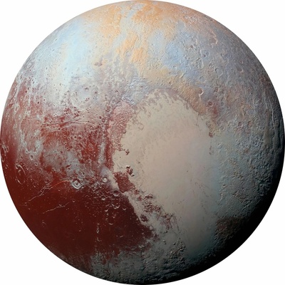Komar Samolepicí vliesová fototapeta Dot Pluto pr. 125 cm
