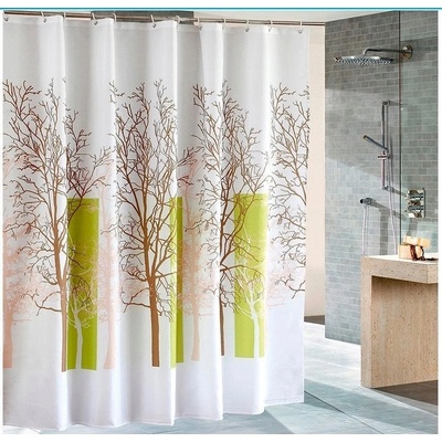 Aqualine biela/zelená, strom ZP009/180 180 x 180 cm