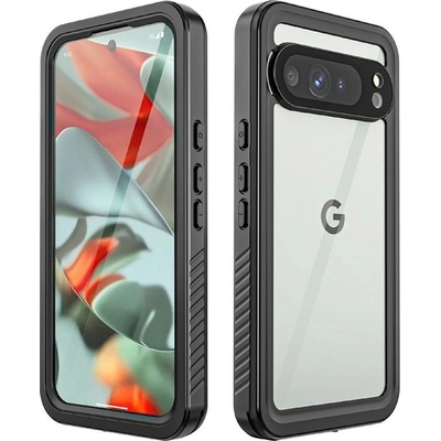 Google Pixel 9 Pro XL REDPEPPER Водоустойчив / Удароустойчив Калъф + Скрийн Протектор - Черен, IP68