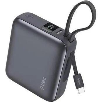 Ttec Външна батерия Ttec - ReCharger Mini LCD, 10000 mAh, сива (8694470004860)