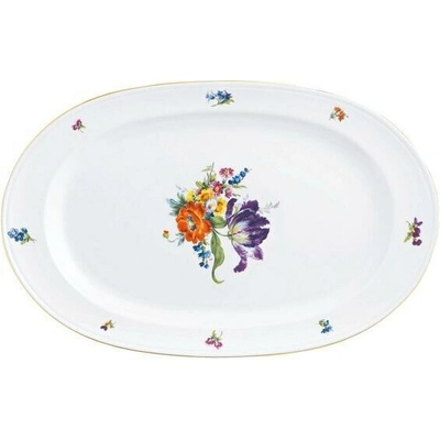 Fürstenberg Bunte Blumen oválny podnos 38,6 cm