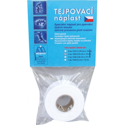 Mediplast 1220XT tejpovací náplast zelená 2,5cm x 10m 1 ks