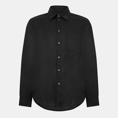 Diesel Риза Diesel Men's Emil Long-Sleeve Plain Shirt - Jet Black