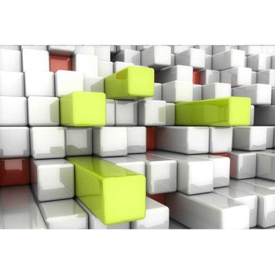 DIMEX ART Флизелинов фототапет 3d кубчета 375 x 250 см