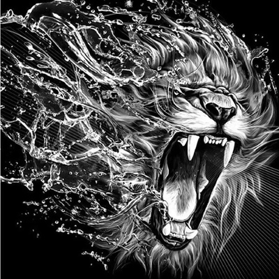 Norimpex - Puzzle Diamant painting: The roar of the beast 30x40 cm - 1 - 39 piese
