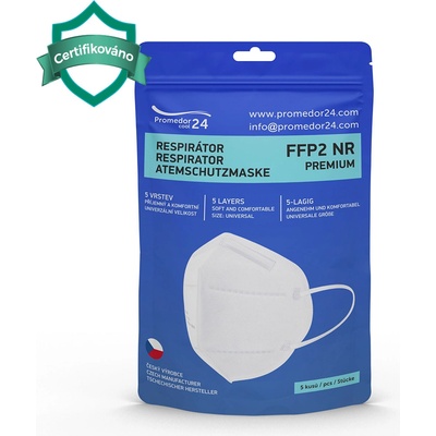 PROMEDOR24 respirátor 5 vrstvý třídy FFP2 2 ks – Zboží Dáma