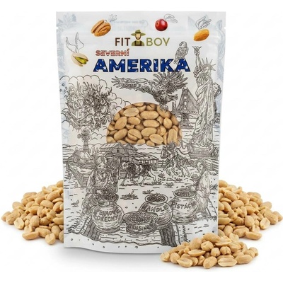 FITBOY Arašídy pražené nasucho nesolené 500 g