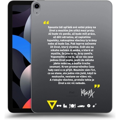 Picasee silikonový Apple iPad Air 4 10.9 2020 Kazma BUĎTE TROCHU YESMANI čiré