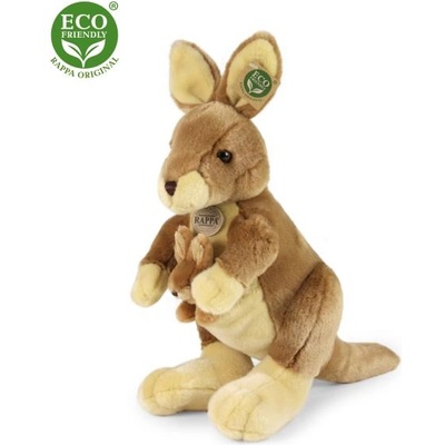 Rappa Плюшено кенгуру с малко 37 см eco-friendly