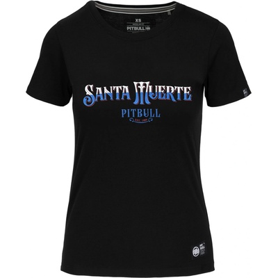 PitBull West Coast dámské triko SANTA MUERTE BLUE černé