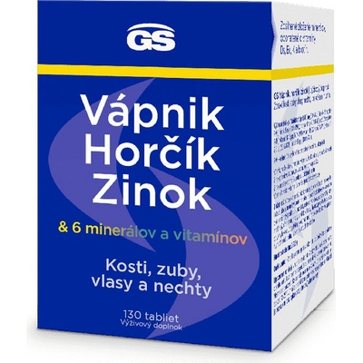 GS Vápník Hořčík Zinok 130 tabliet