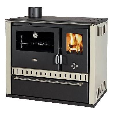 Sporák na tuhá paliva PRITY GT FS S DR levý - slonová kost