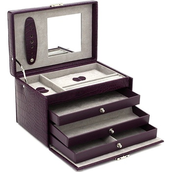 Friedrich Lederwaren šperkovnice Classico 23236 56 fialová šedá