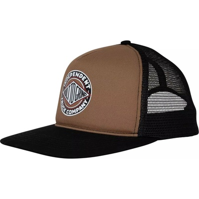 INDEPENDENT BTG SUMMIT PRINTED MESH TRUCKER UNSTRUCTURED HAT SADDLE/BLACK