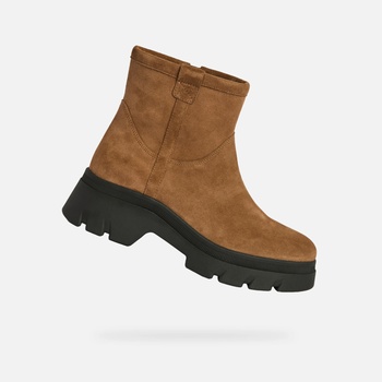 Geox Светлокафяви дамски боти Geox Pluette Geox | Kafyav | ЖЕНИ | 36 1/2