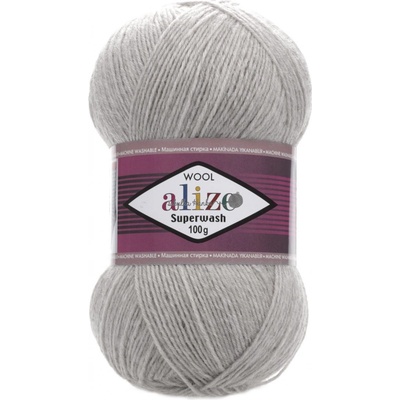 Alize Příze Superwash Comfort - 21 šedá melange