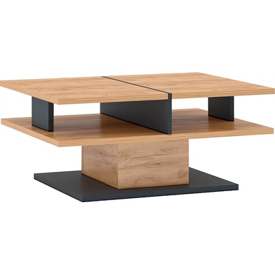 Холна маса Fidel T златен крафт и сиво