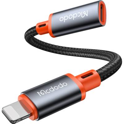 Techsuit OTG адаптер (CA-1440) - Mcdodo - Type-C към Lightning, 480Mbps, поддържа аудио - Черно