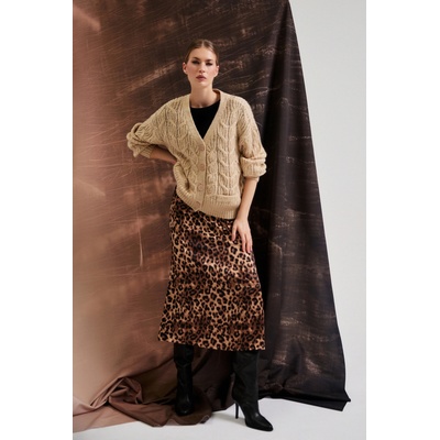 Moodo Бежов кардиган с V-образно деколте Moodo Moodo | Bezhov | ЖЕНИ | XS