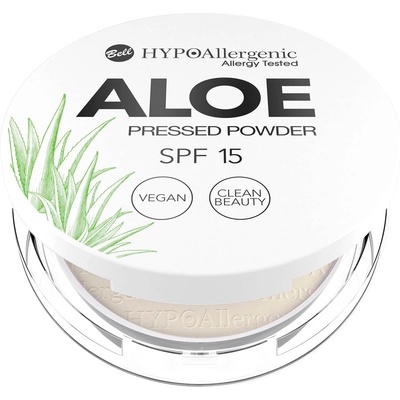 Bell HYPOAllergenic Хипоалергенна пудра за лице с алое, SPF15, 02 Vanilla, 5 g