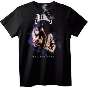 NOONEBRAND Тениска Alem с Цигара - M, Black