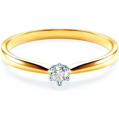 Savicki zásnubní prsten dvoubarevné zlato diamant SAV0240D6
