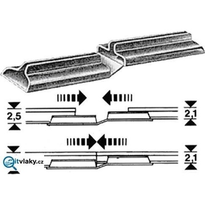 Fleischmann H0 Přechodová spojka 2,5/2,1 mm 20 ks 6437